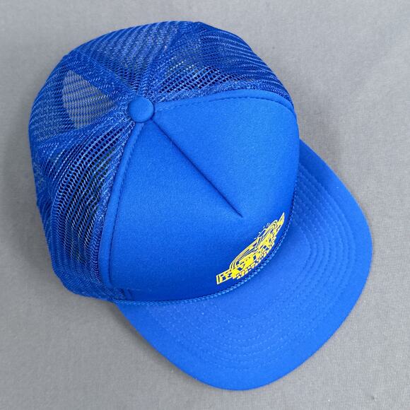 VTG Snap Back Trucker Hat Golden Spike R.V. Park Utah 90s Grandpa Cap Foam Mesh - Picture 4 of 10